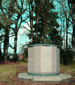 Fern Prairie Columbarium . Picture taken shortly after it was built.